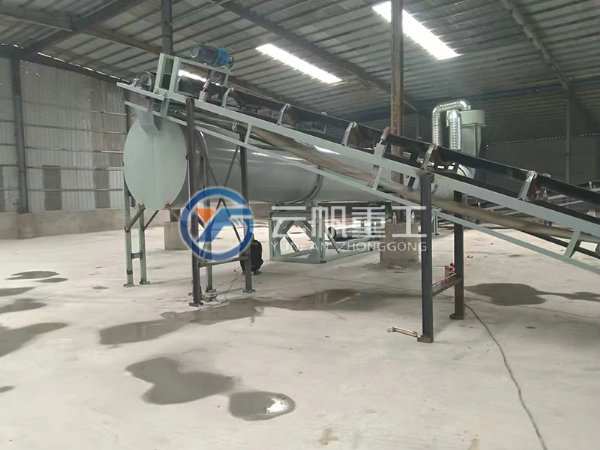 玻璃渣攪拌生產線